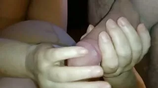 Kukk siseneb blonde seks naaber.